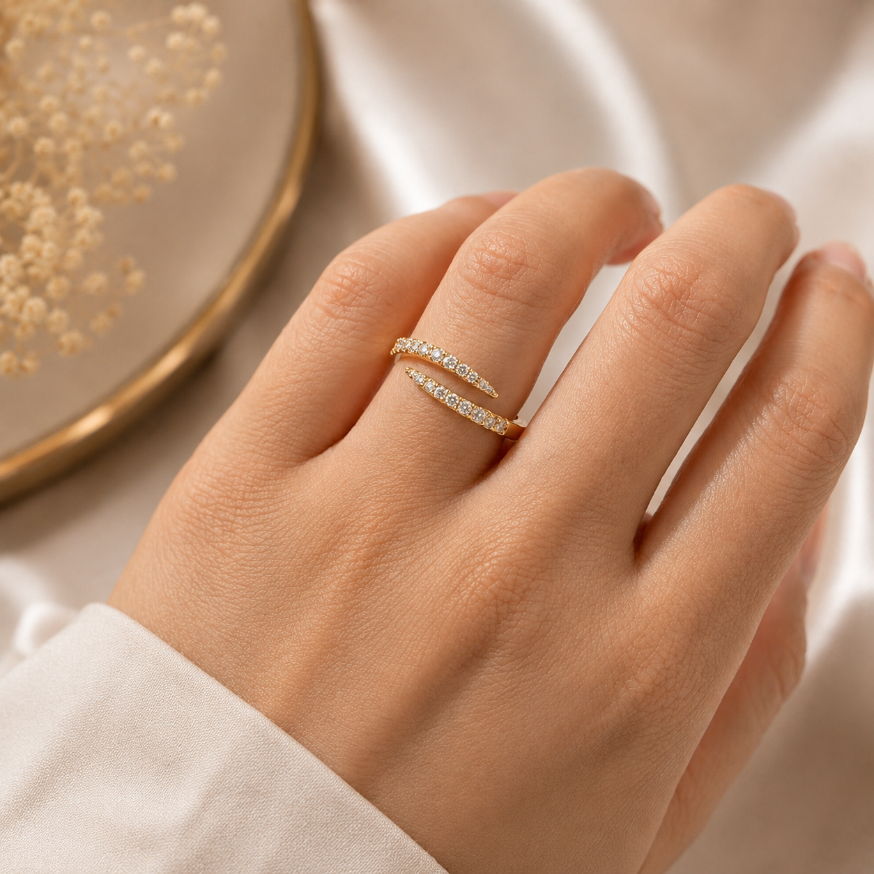 Lunéa Diamond Wrap Ring