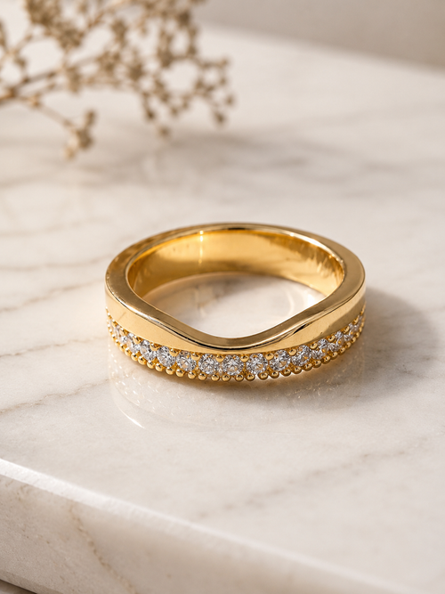 Aurora Curve Band Ring