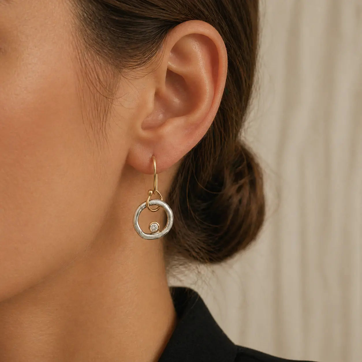 Chic Hollow Diamond Drop Earrings