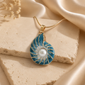 Radiant Turquoise Medallion Necklace