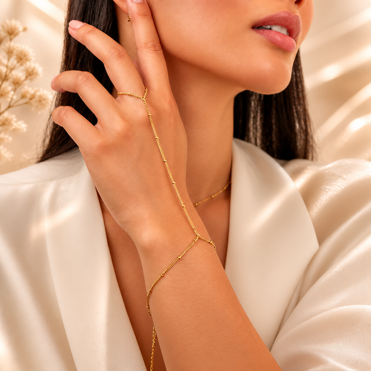 Golden Grace Hand Chain