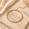 Golden Whisper Rope Bracelet