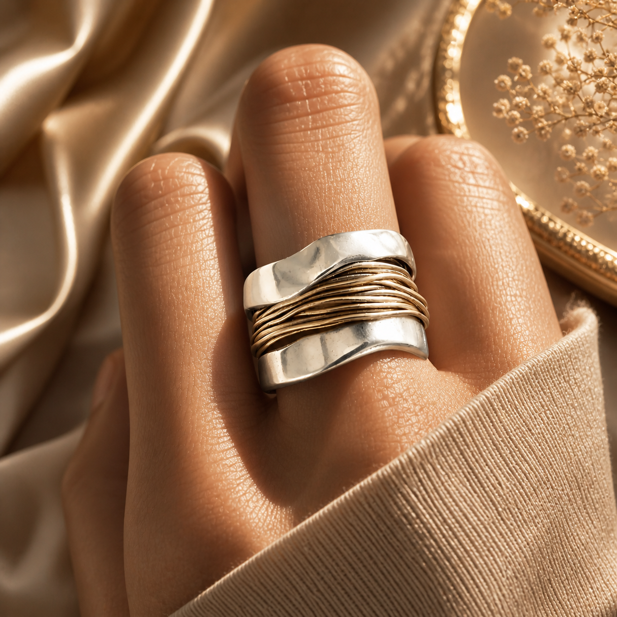Bohemian Twist Wrap Ring
