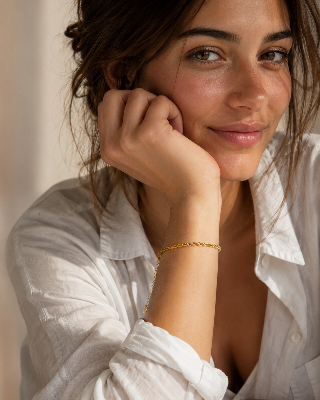 Golden Whisper Rope Bracelet