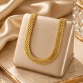 Monaco Gold Mesh Chain Necklace