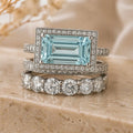 Icy Blue Aquamarine Ring